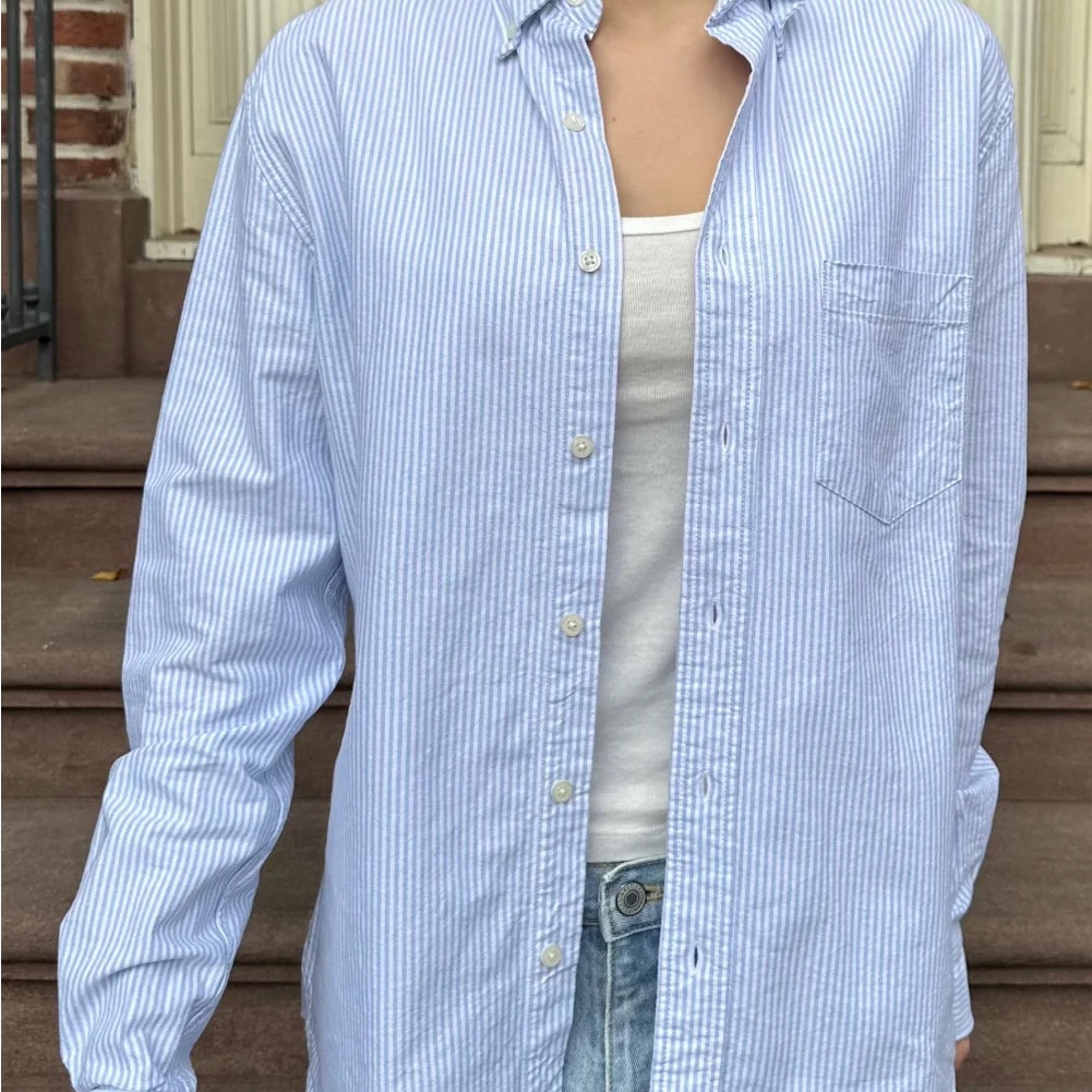 Brandy Melville Stephanie Striped Button Down